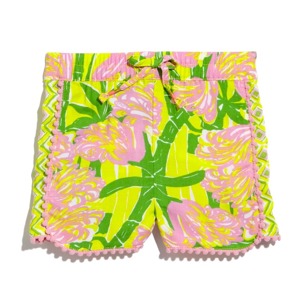 Lilly Pulitzer for Target girls shorts - Green and Pink 4T